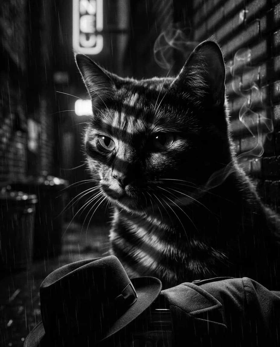 Chat Film noir années 40