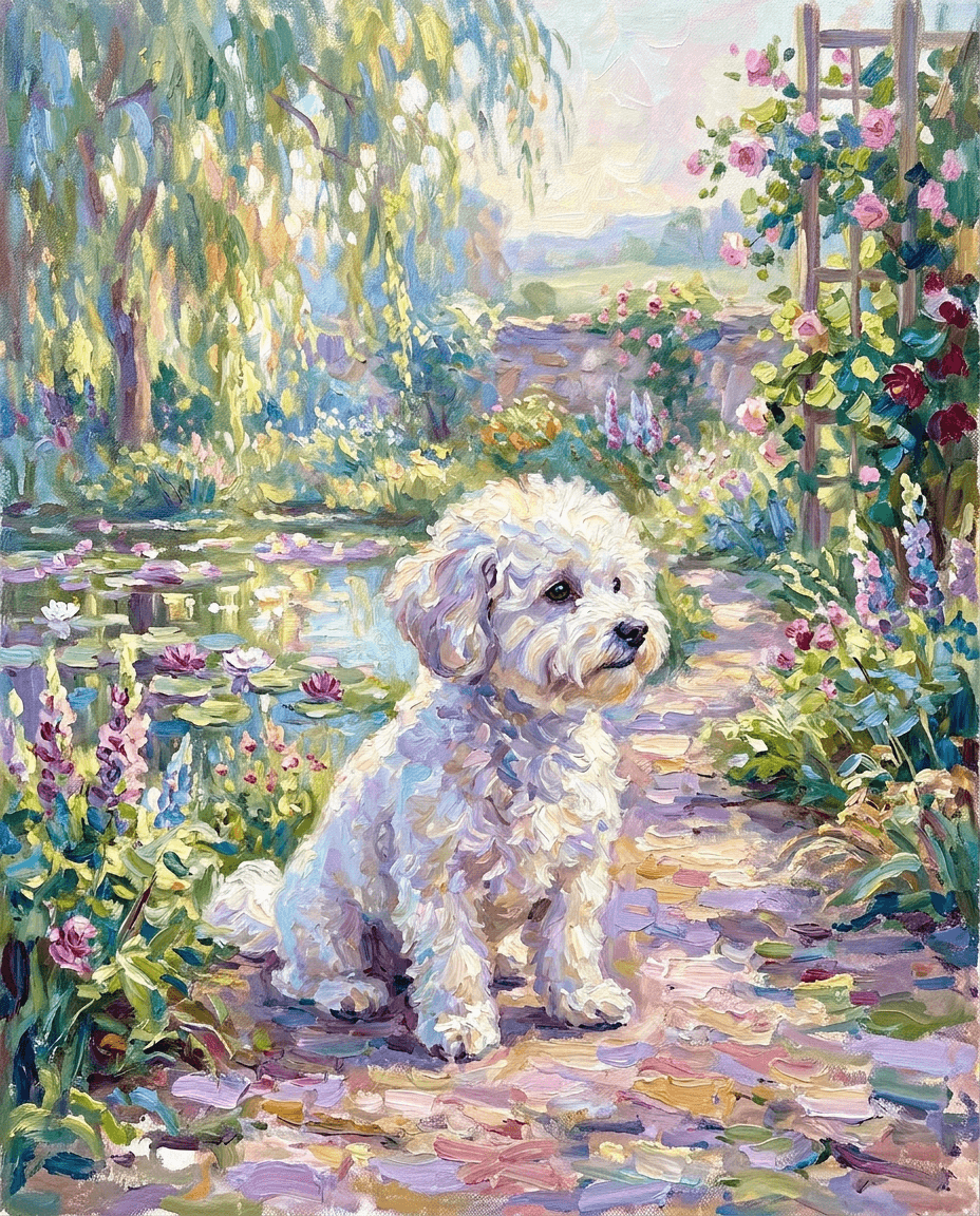 Portrait Impressionniste d'un chien