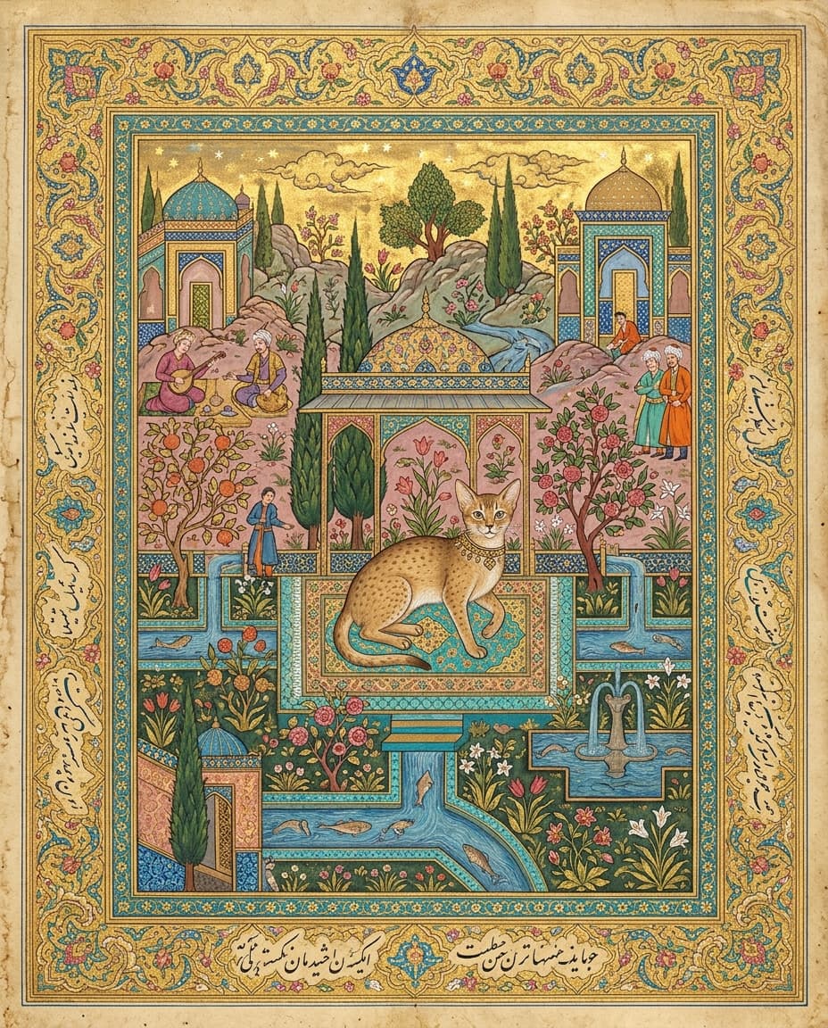 Chat Miniature persane