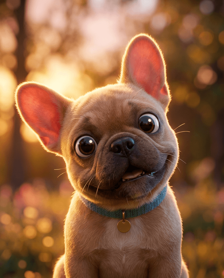 Portrait Animation 3D studio d'un chien