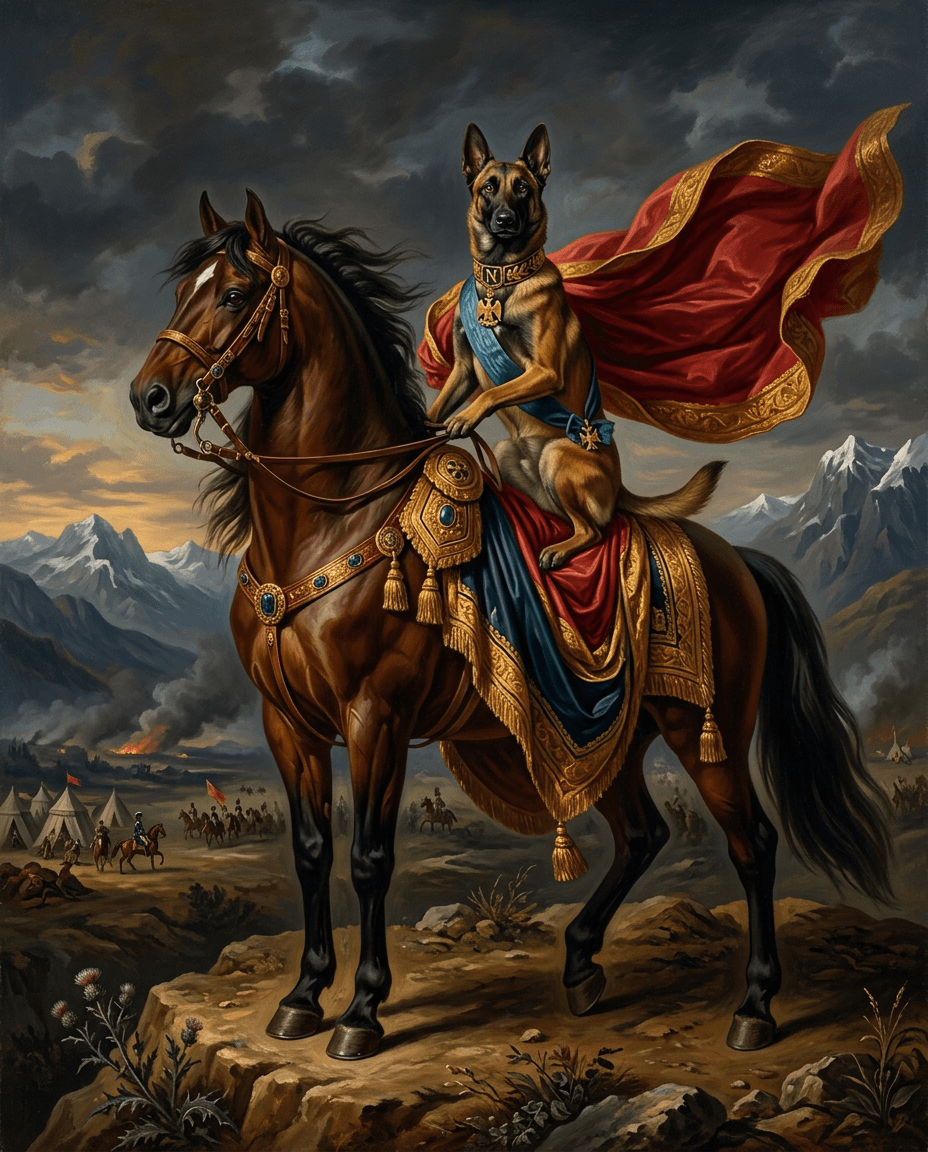 Portrait Portrait equestre d'un chien