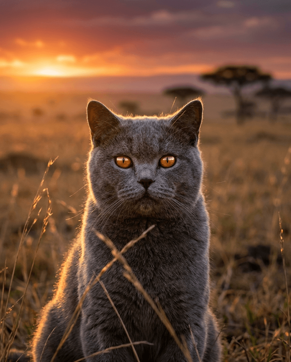 Chat Safari au Kenya