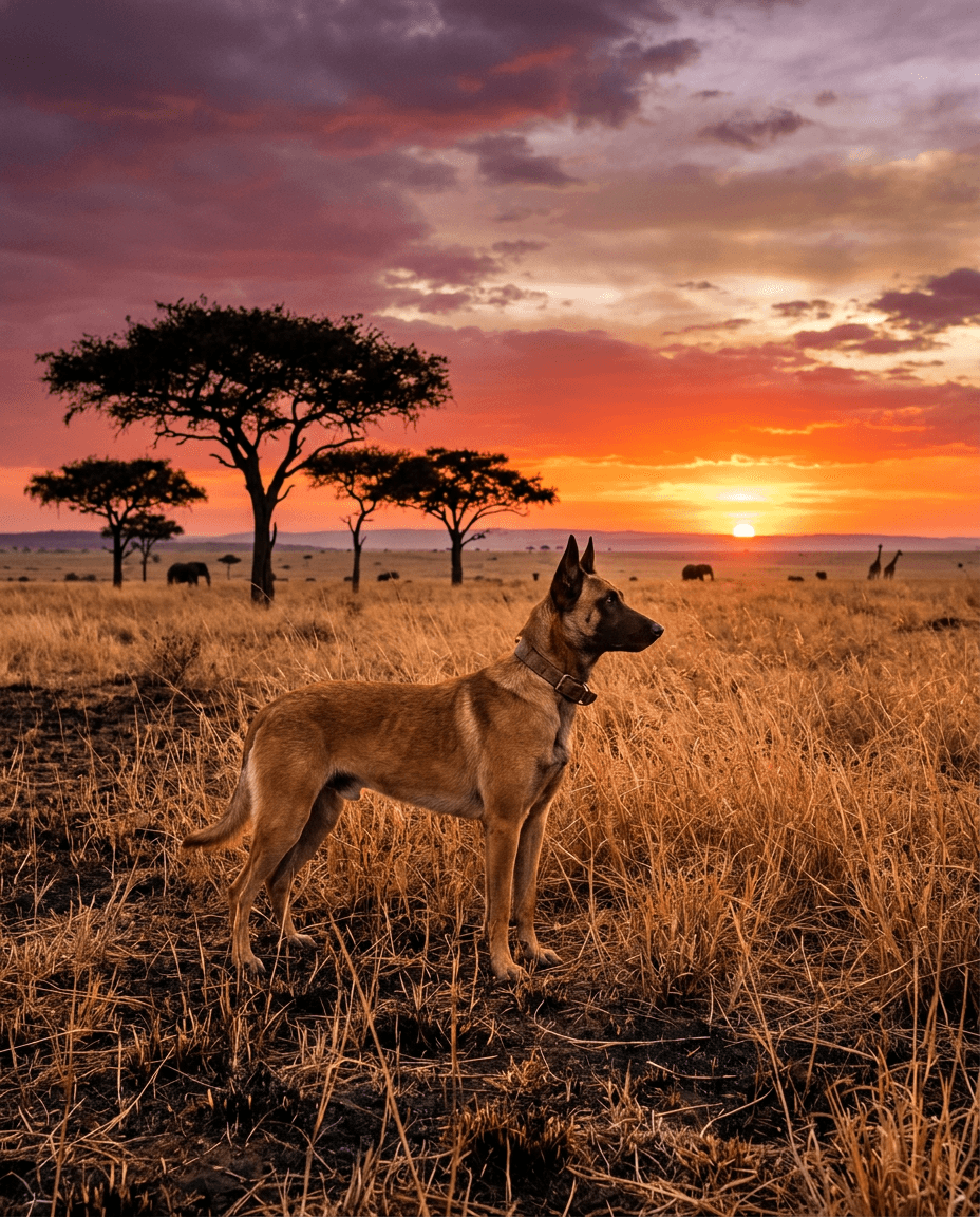 Portrait Safari au Kenya d'un chien