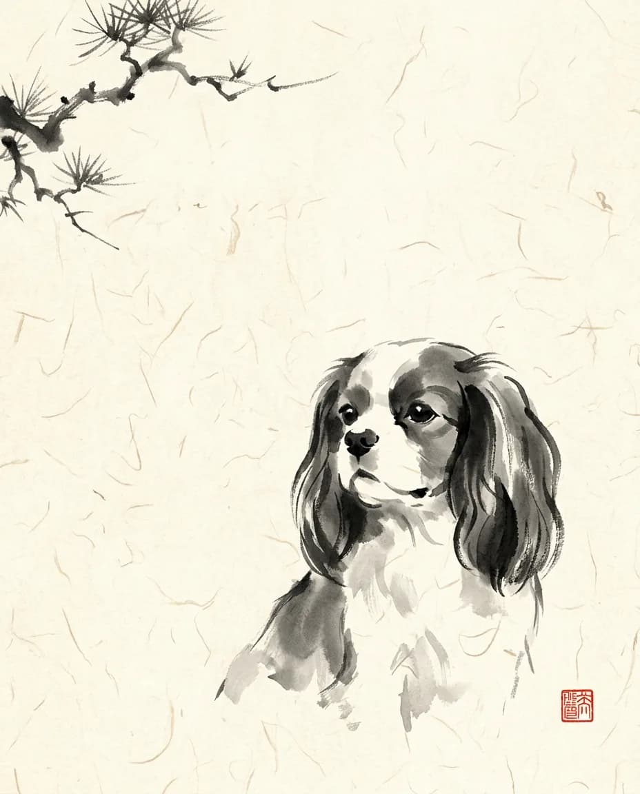 Portrait Encre Sumi-e